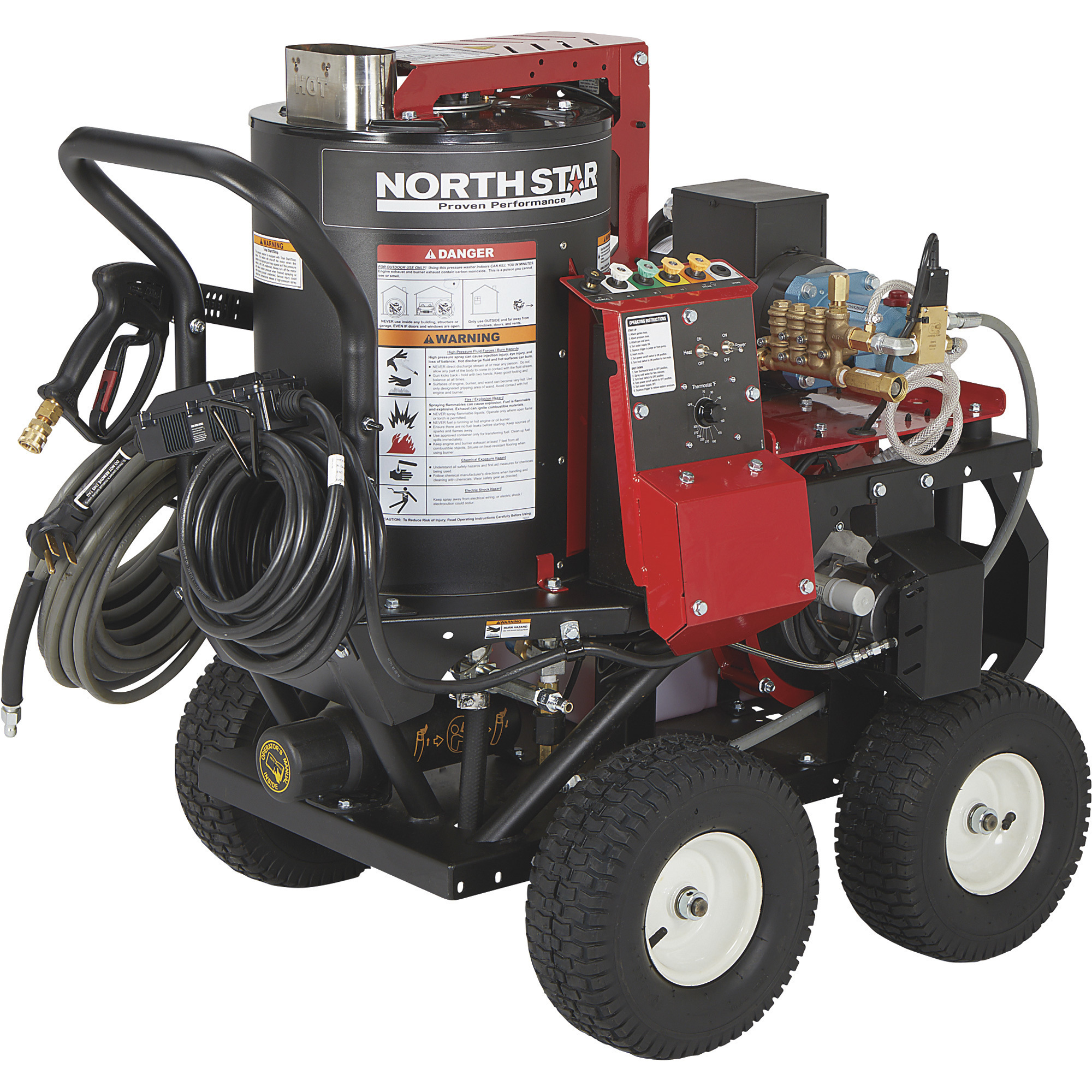 NorthStar Electric Wet Steam and Hot Water Pressure Washer, 2750 PSI, 2